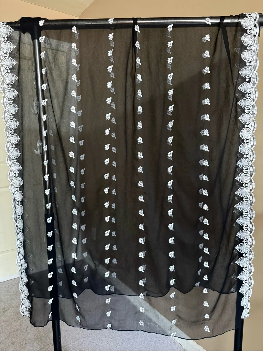 Pakistan chiffon embroidered duppata